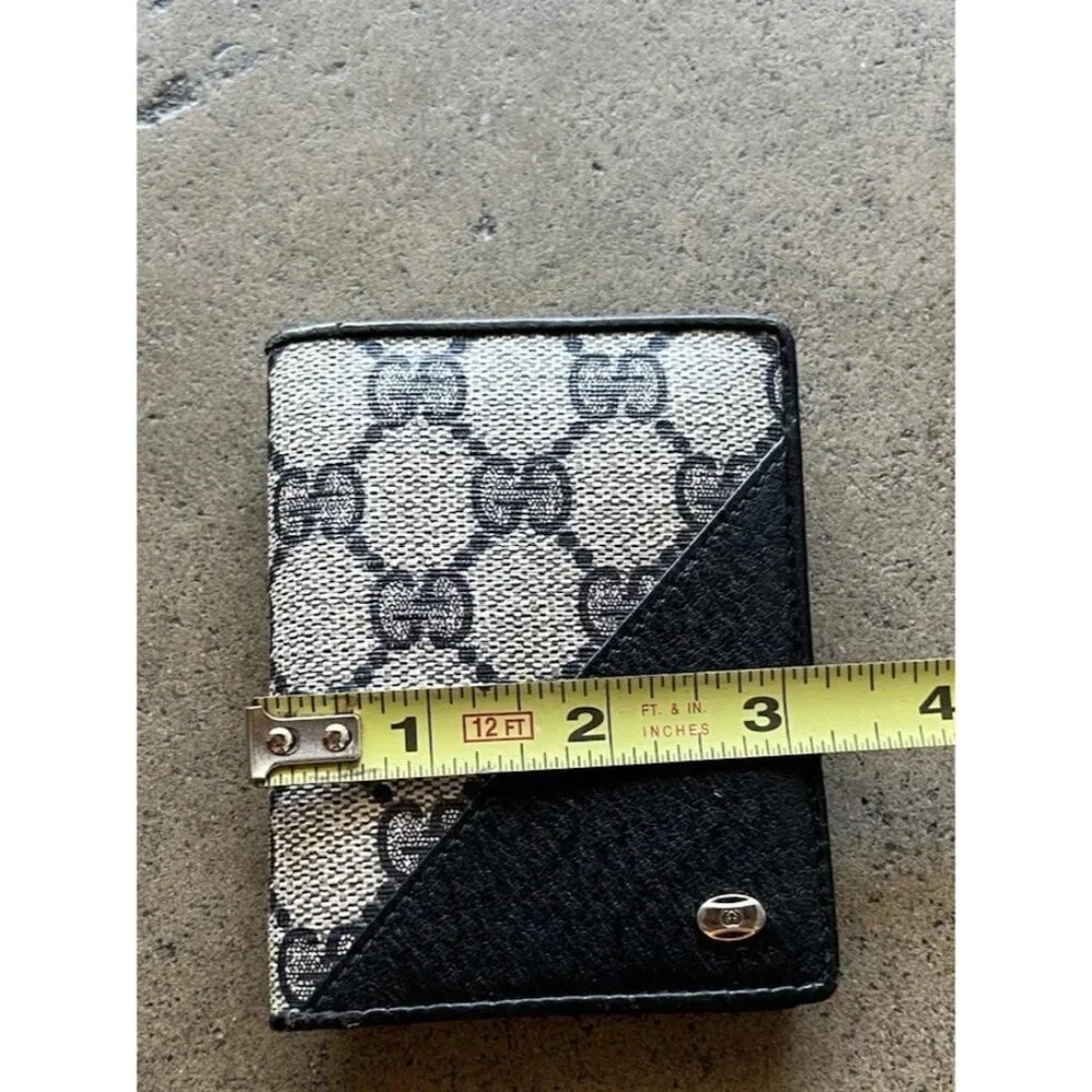Vintage Gucci Card Holder Double Pocket Slot Light Weight Wallet Authentic RARE - Picture 8 of 15